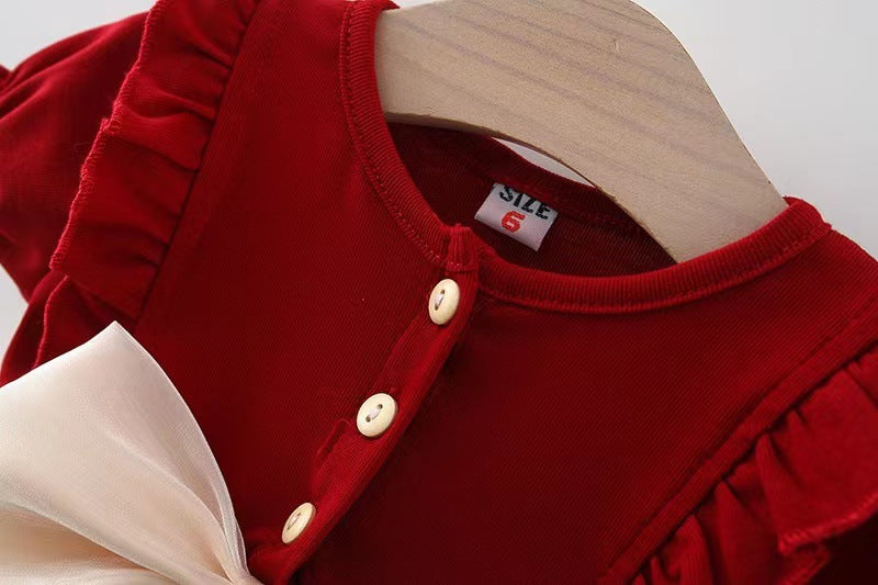 Vestido Infantil Laço Frutinhas