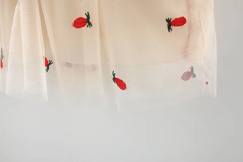 Vestido Infantil Laço Frutinhas