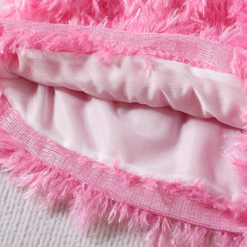 Conjunto Infantil Feminino Rosa Pelinhos