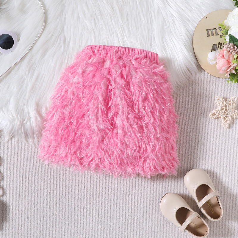 Conjunto Infantil Feminino Rosa Pelinhos