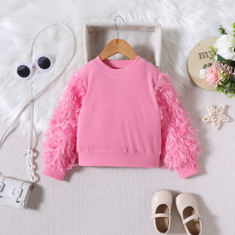 Conjunto Infantil Feminino Rosa Pelinhos