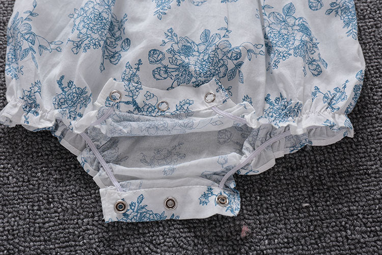 Body Infantil Floral + Laçinho