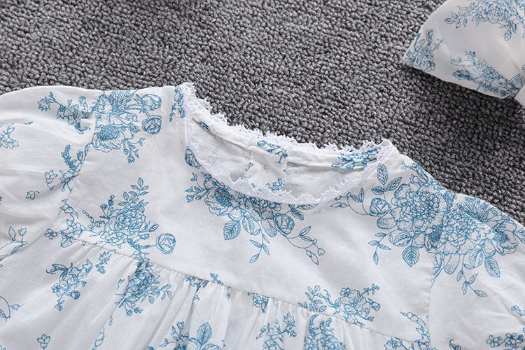 Body Infantil Floral + Laçinho