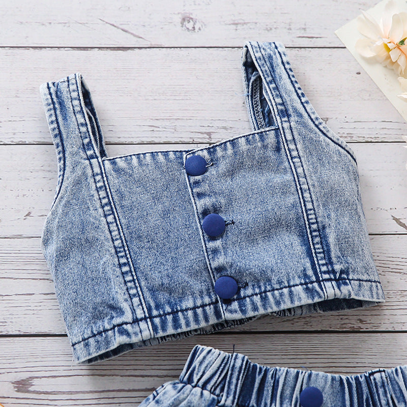 Conjunto Infantil Jeans Melancia