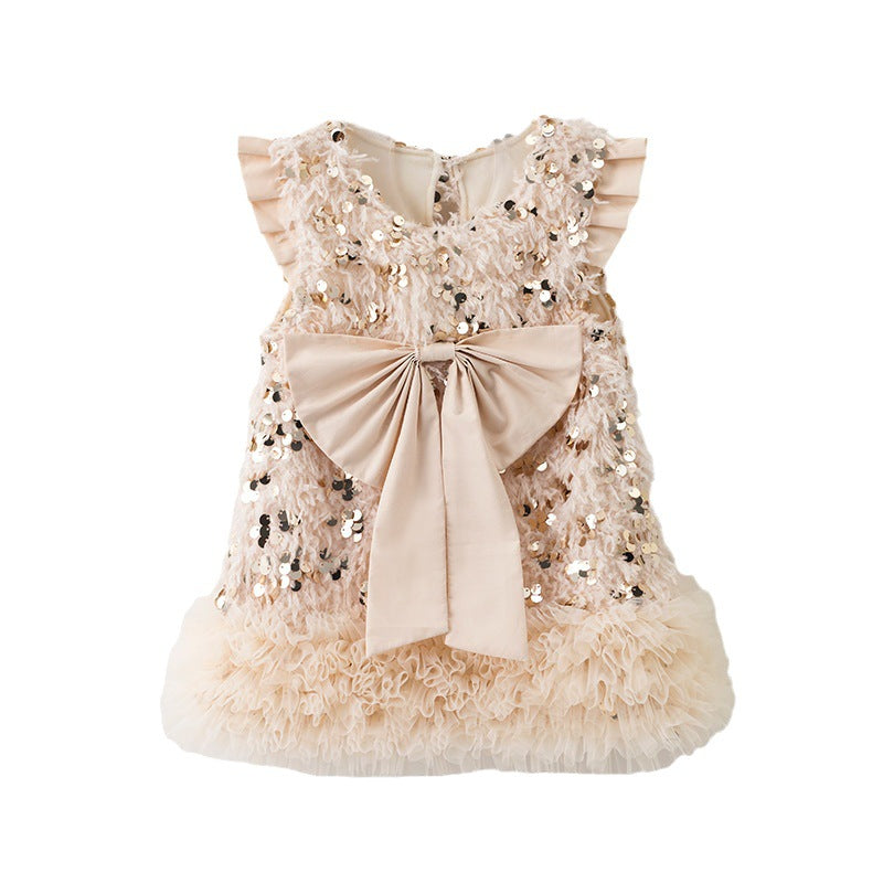 Vestido Infantil Lacinho Brilhos