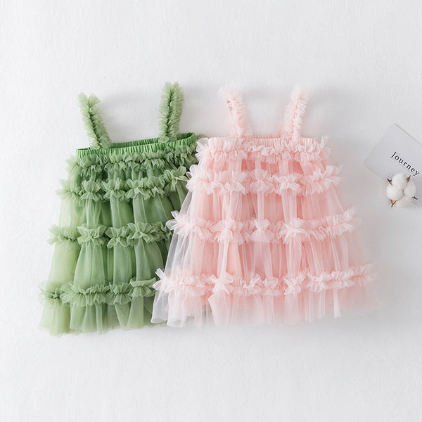 Vestido Infantil Camadas Tule