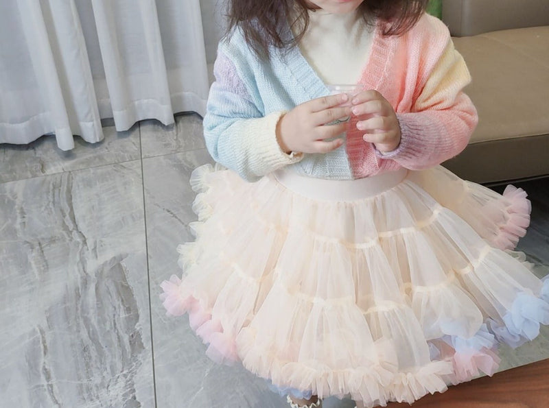 Saia + Cardigan Infantil Colors