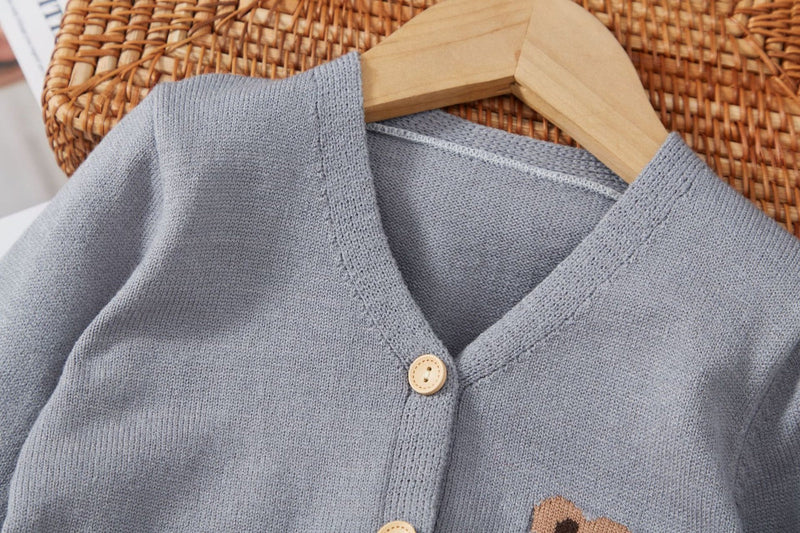 Conjunto Infantil Feminino Plíssado Ursinho