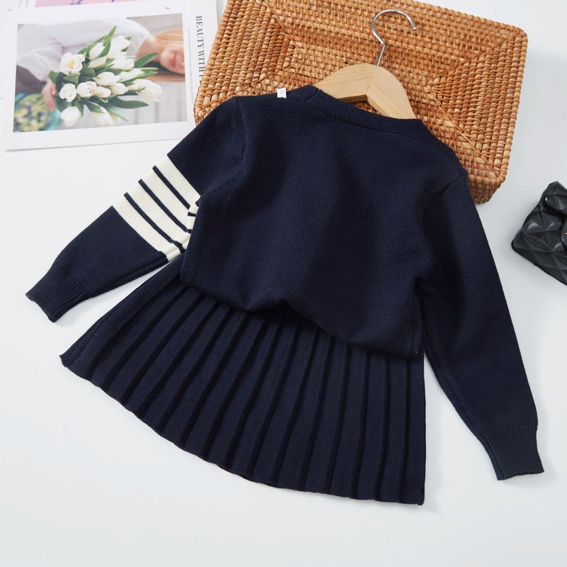 Conjunto Infantil Feminino Plíssado Ursinho