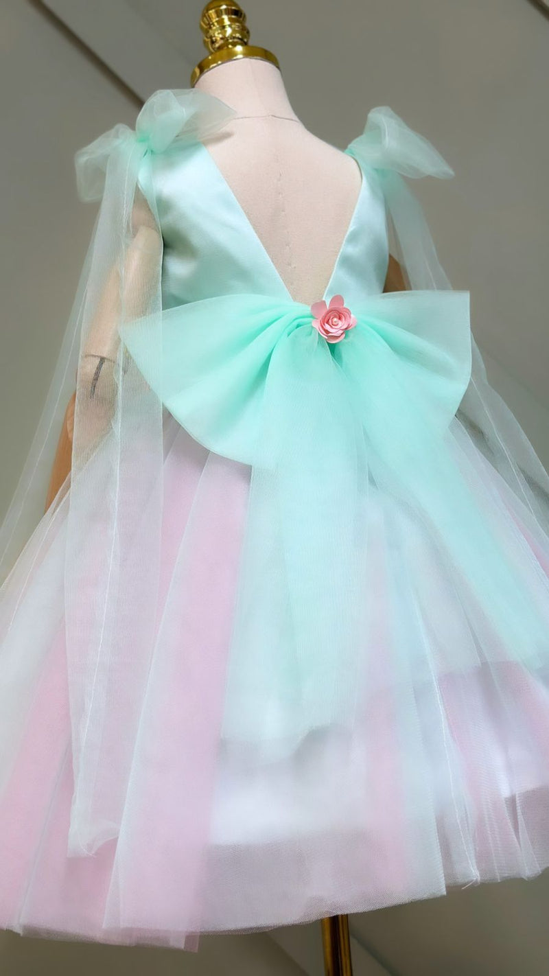 Vestido De Festa Infantil Jardim Encantado Verde