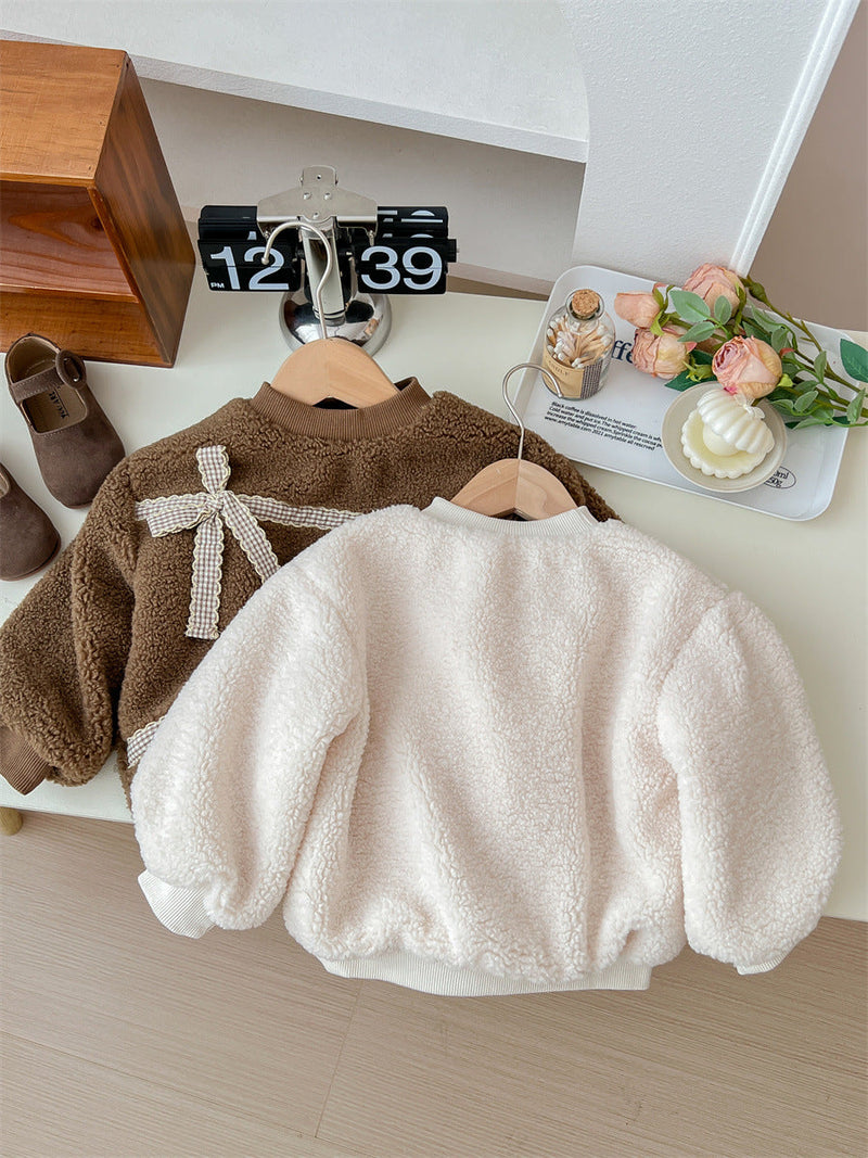 Blusa Infantil Feminina Inverno Lacinho