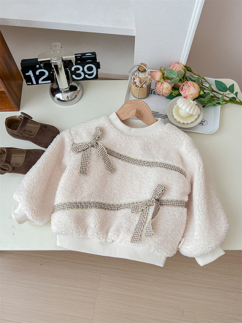 Blusa Infantil Feminina Inverno Lacinho