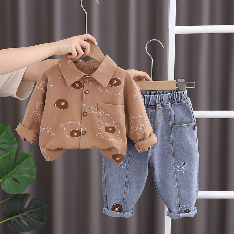 Conjunto Infantil Masculino Polo Ursinhos