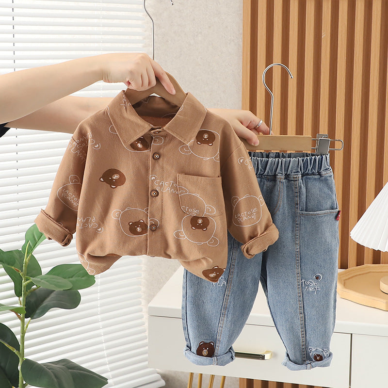 Conjunto Infantil Masculino Polo Ursinhos