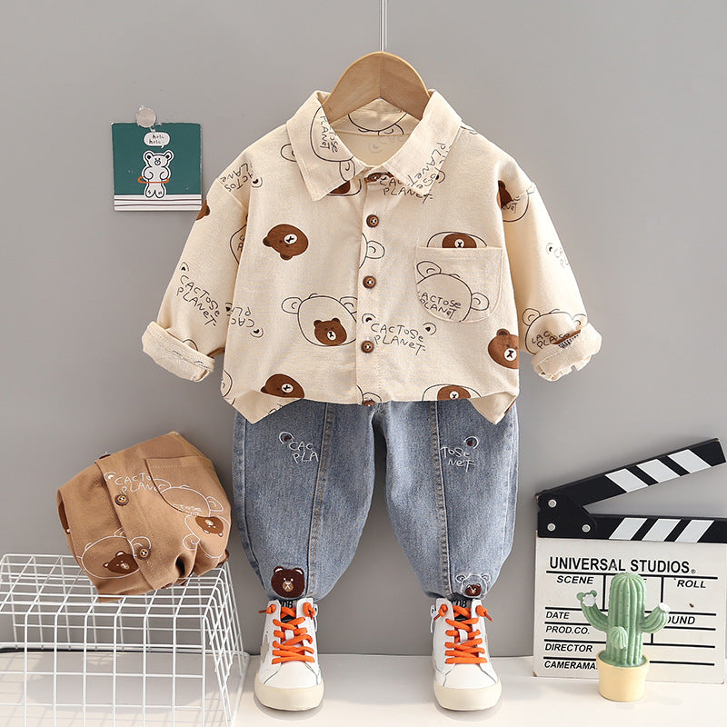 Conjunto Infantil Masculino Polo Ursinhos