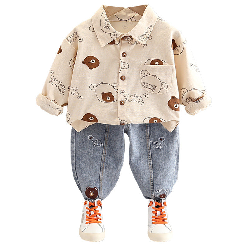 Conjunto Infantil Masculino Polo Ursinhos