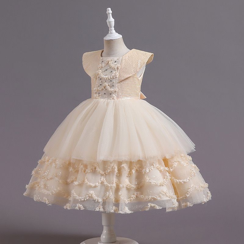 Vestido de Festa Infantil Festa Barra Detalhes