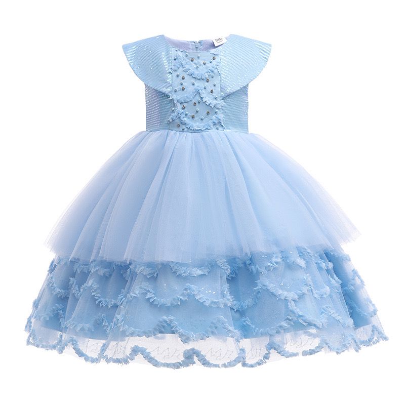 Vestido de Festa Infantil Festa Barra Detalhes
