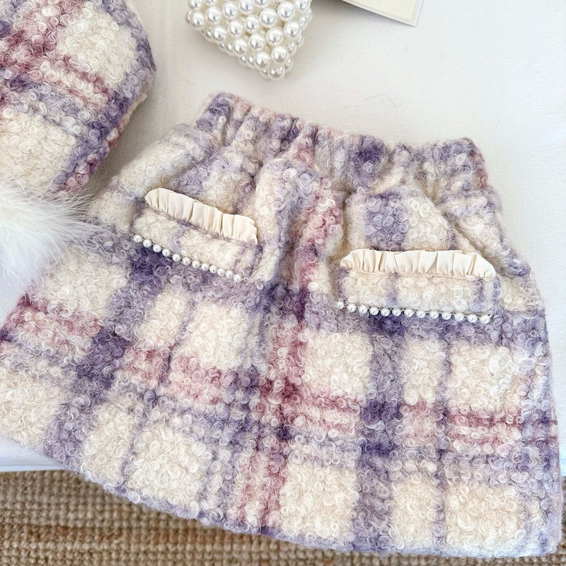 Conjunto Infantil Feminino Inverno Pérolas