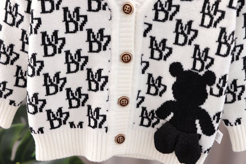 Blusa de Frio Cardigan Infantil Moshio