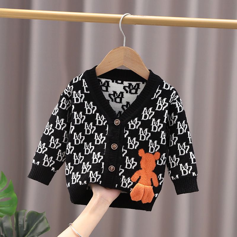 Blusa de Frio Cardigan Infantil Moshio