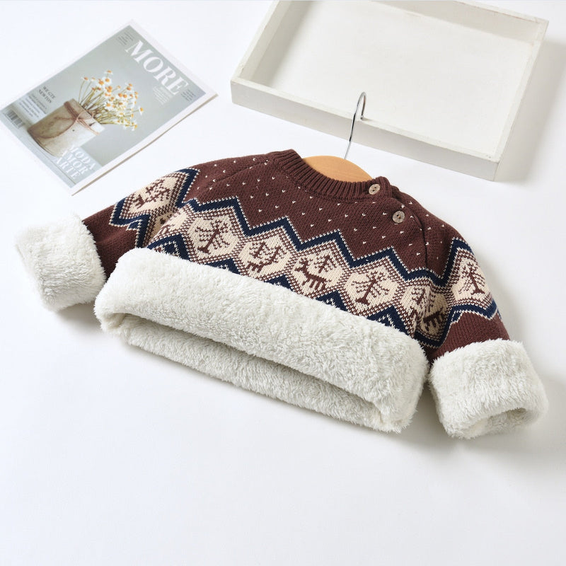 Blusa Infantil Trico Forrada Pelinhos