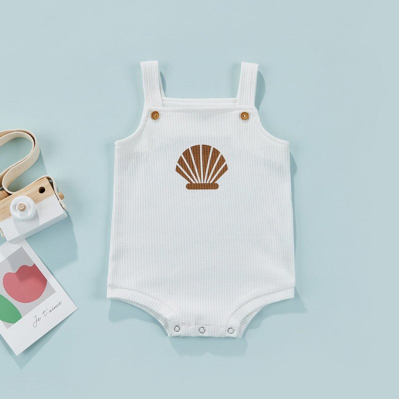 Body Infantil Canelado Conchinha do Mar