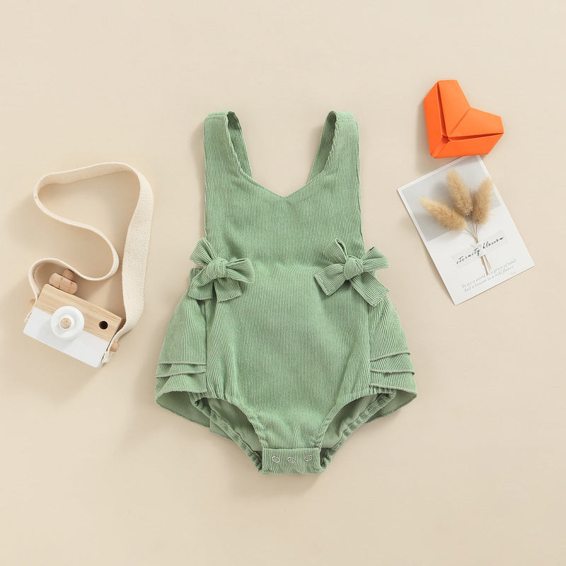 Body Infantil Canelado Lacinho