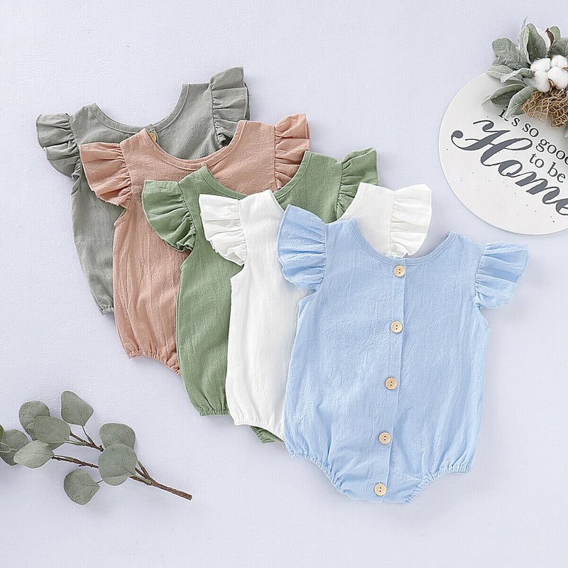 Body Infantil Delicado Botões