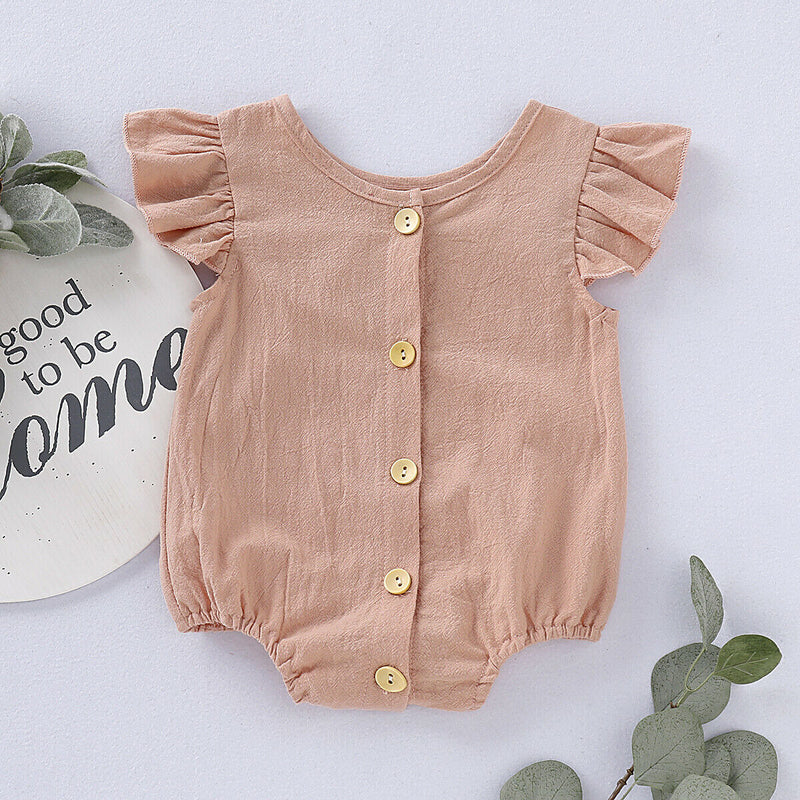 Body Infantil Delicado Botões