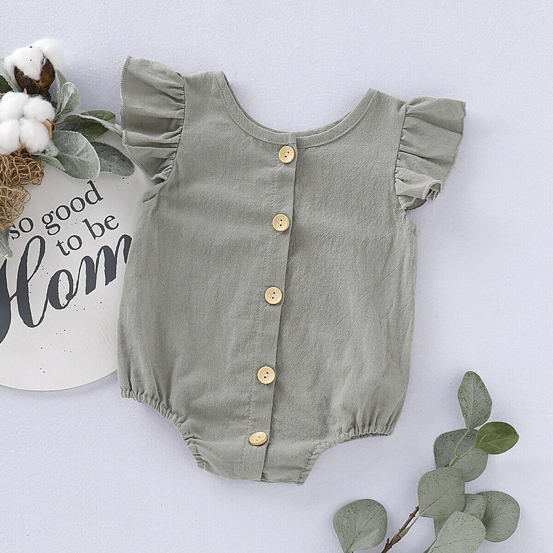 Body Infantil Delicado Botões