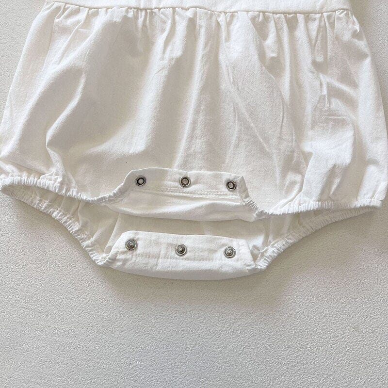 Body Infantil Feminino Bordado Flores