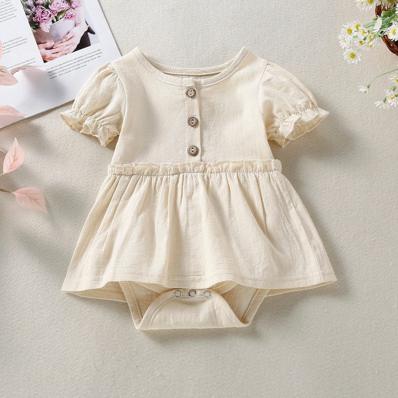 Body Infantil Feminino Botões
