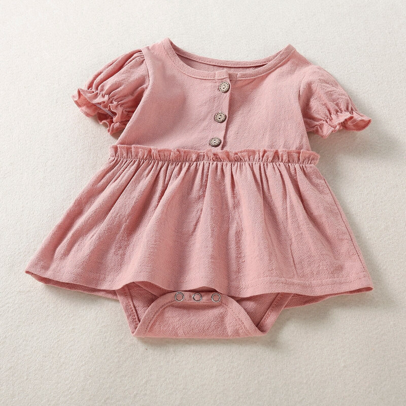 Body Infantil Feminino Botões