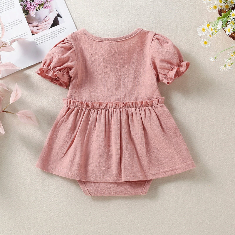 Body Infantil Feminino Botões