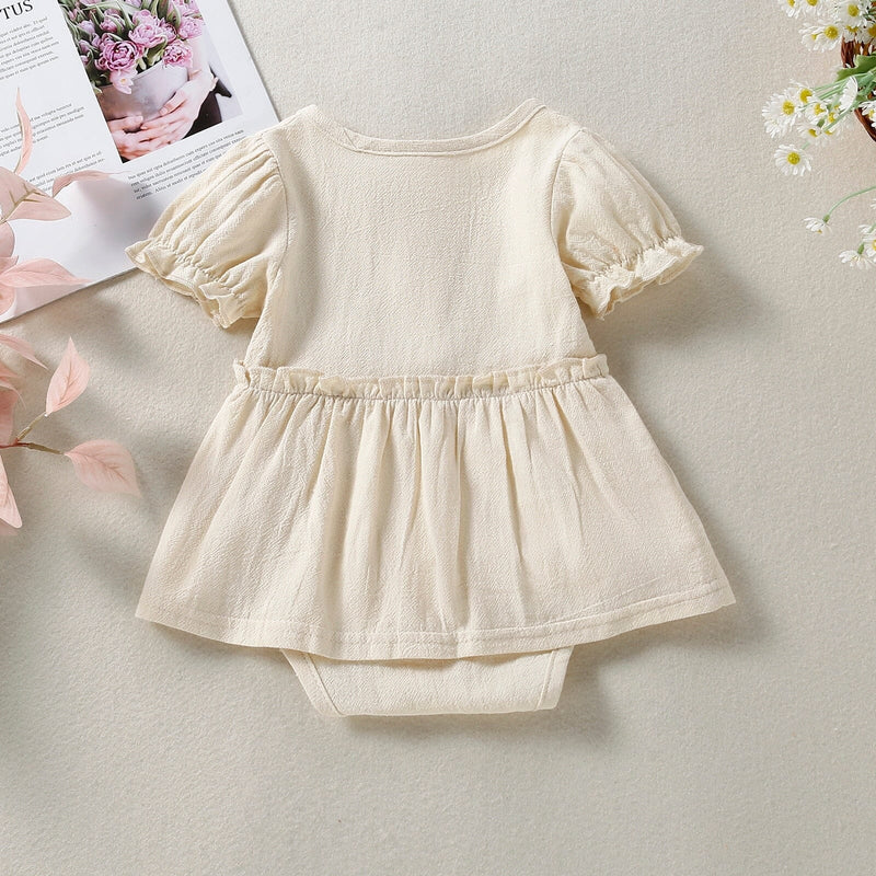 Body Infantil Feminino Botões