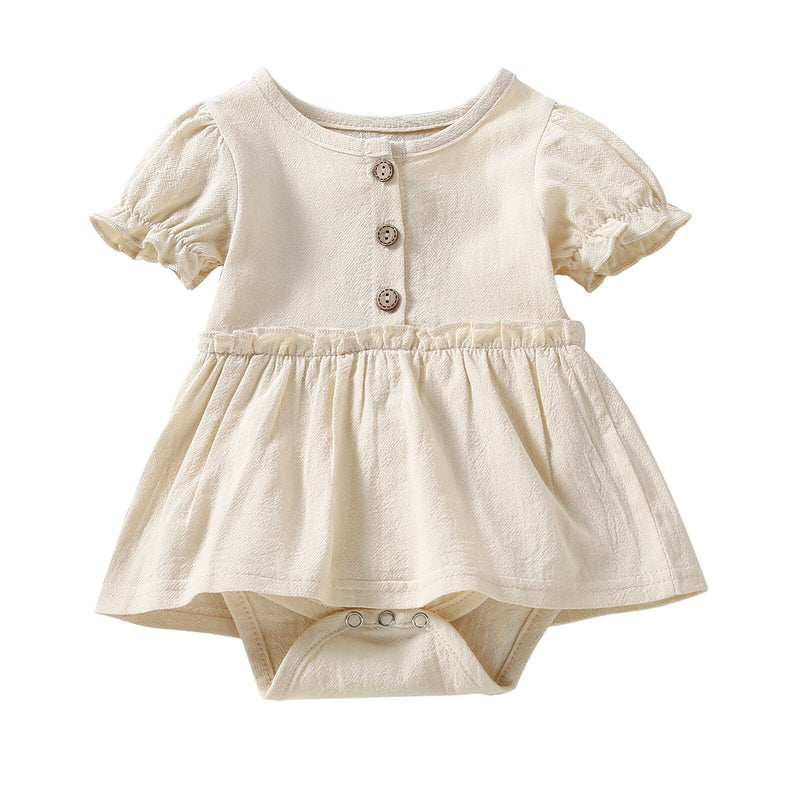 Body Infantil Feminino Botões