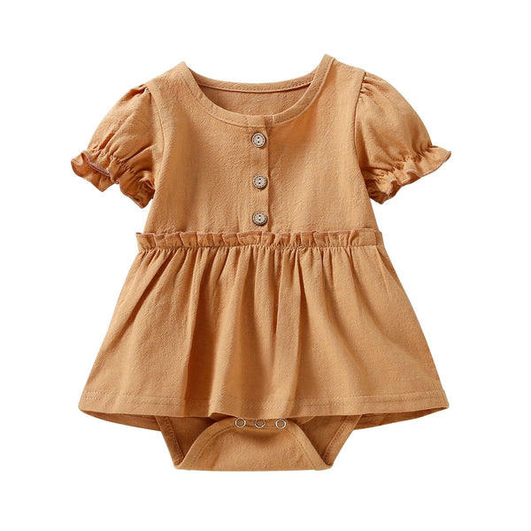 Body Infantil Feminino Botões