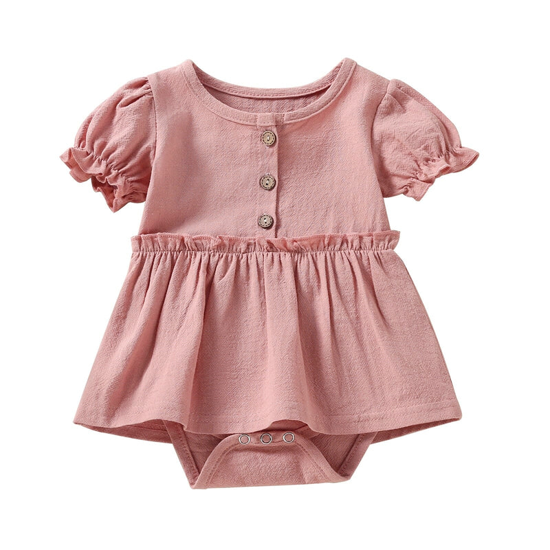 Body Infantil Feminino Botões