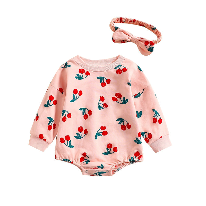 Body Infantil Feminino Cereja