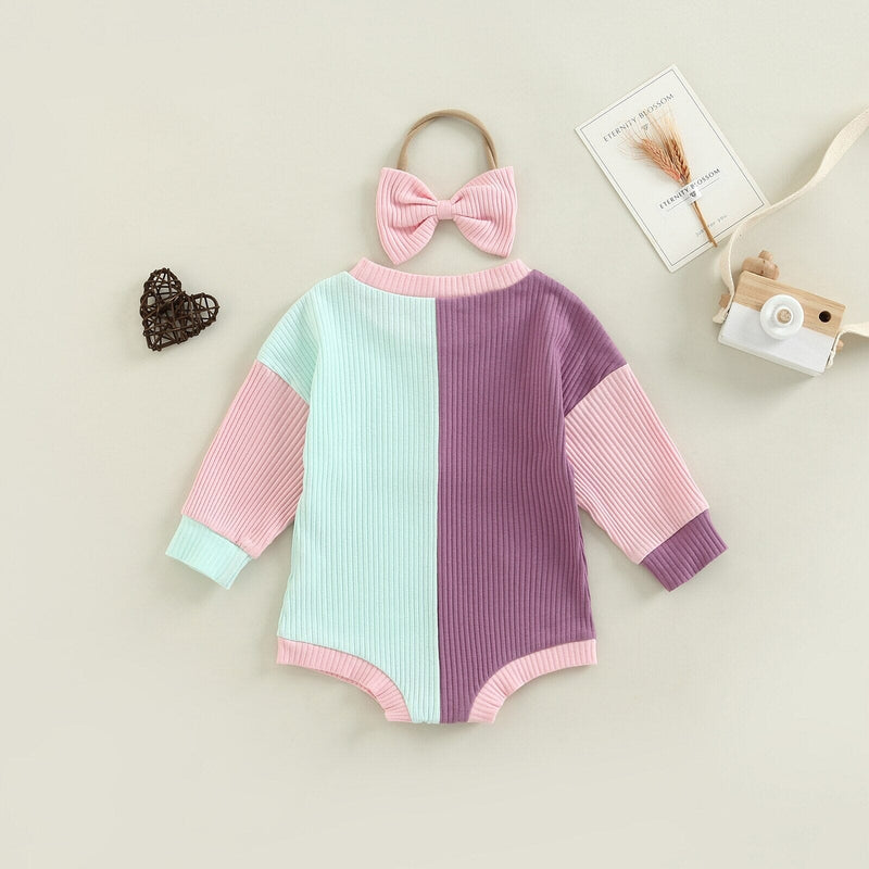 Body Infantil Feminino Duo Color + Faixa