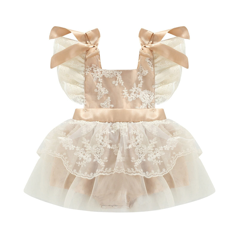Body Infantil Feminino Floral Bordado