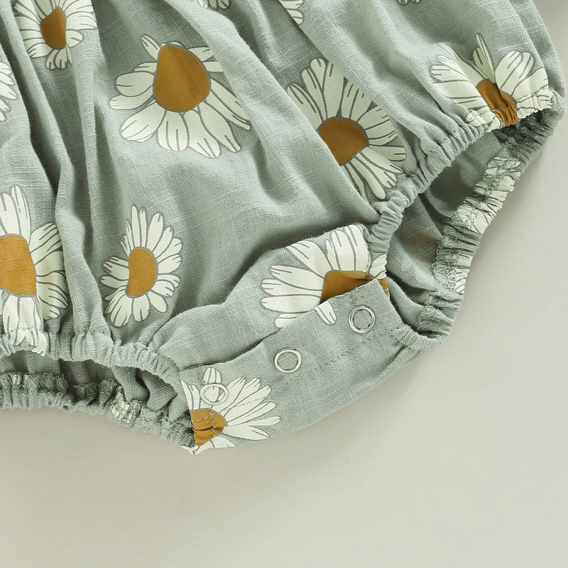 Body Infantil Feminino Flores + Faixa
