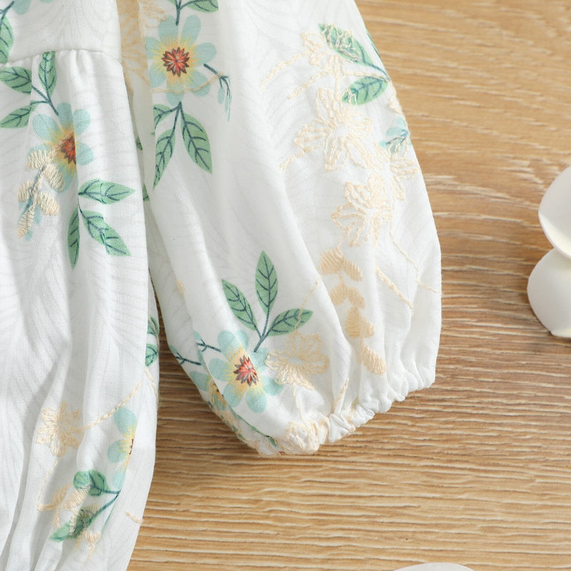 Body Infantil Feminino Flores