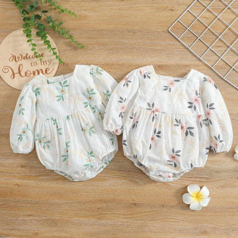 Body Infantil Feminino Flores