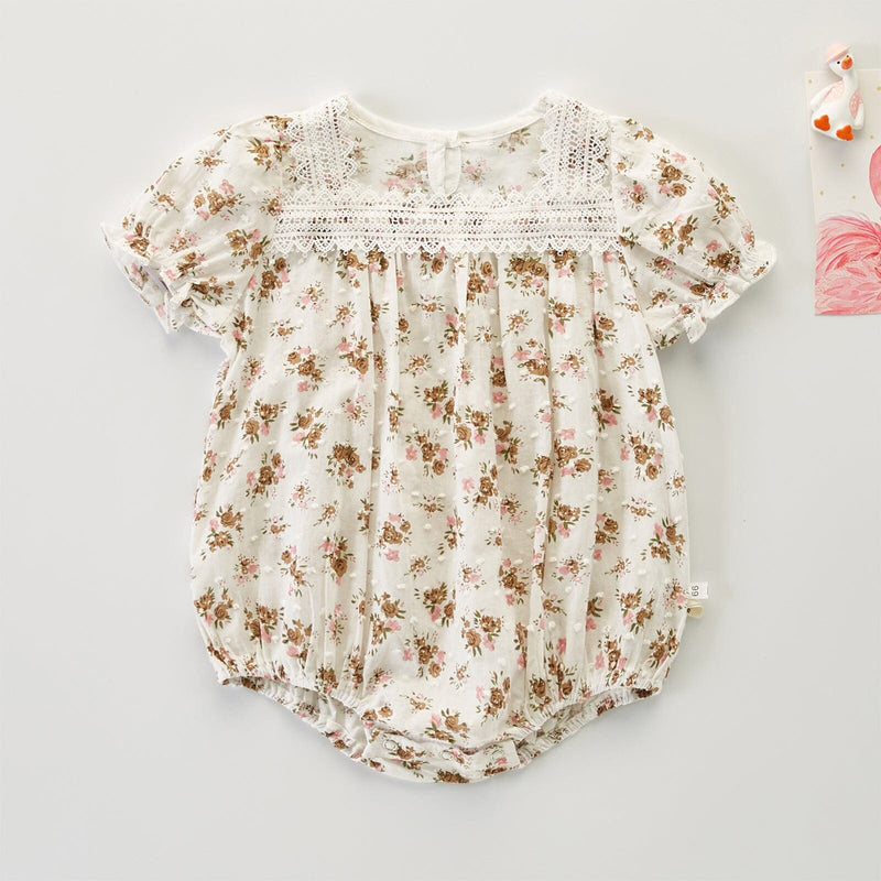 Body Infantil Feminino Florzinha e Babado