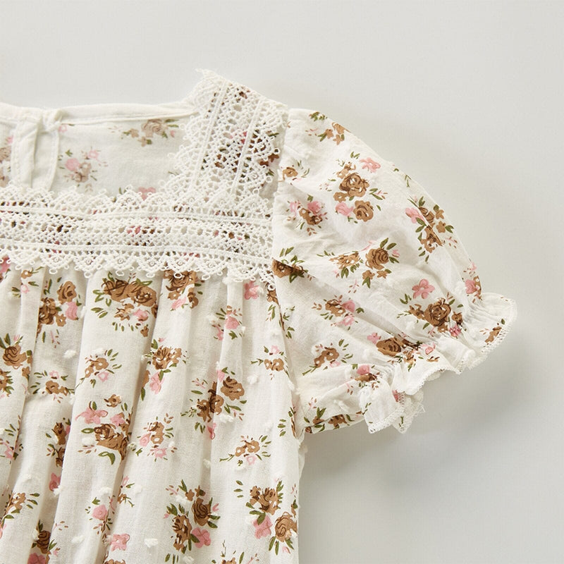 Body Infantil Feminino Florzinha e Babado