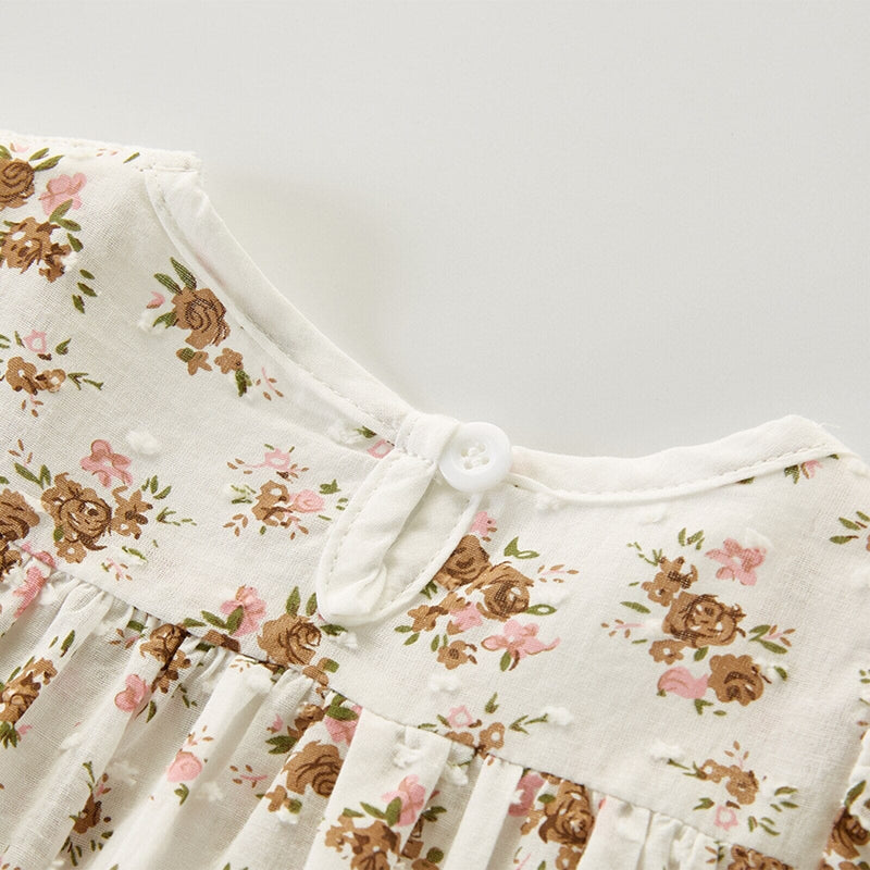 Body Infantil Feminino Florzinha e Babado