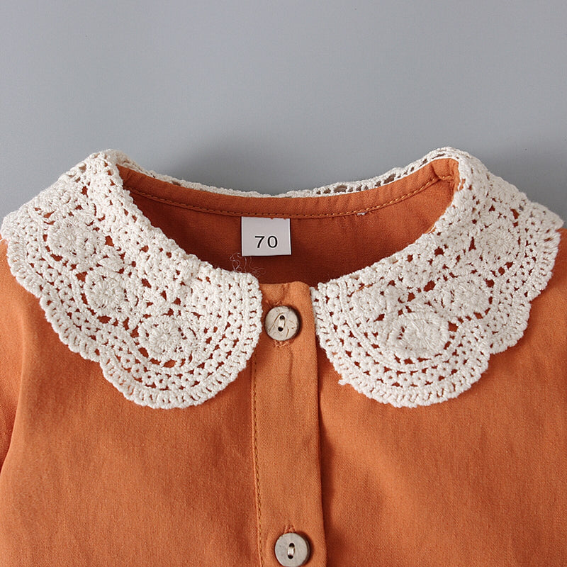 Body Infantil Feminino Gola Detalhes