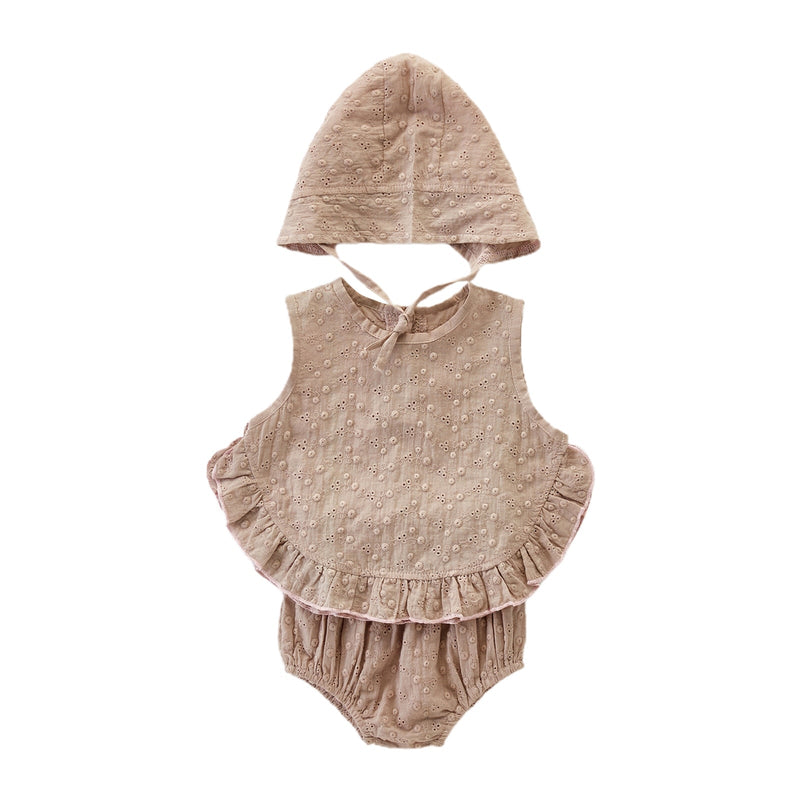 Body Infantil Feminino Lese + Touca